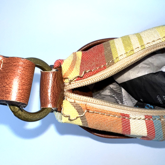 Fossil Desert Stripe Hobo Shoulder Bag Purse - Picture 9 of 11